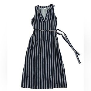 GAP long navy striped dress. XS